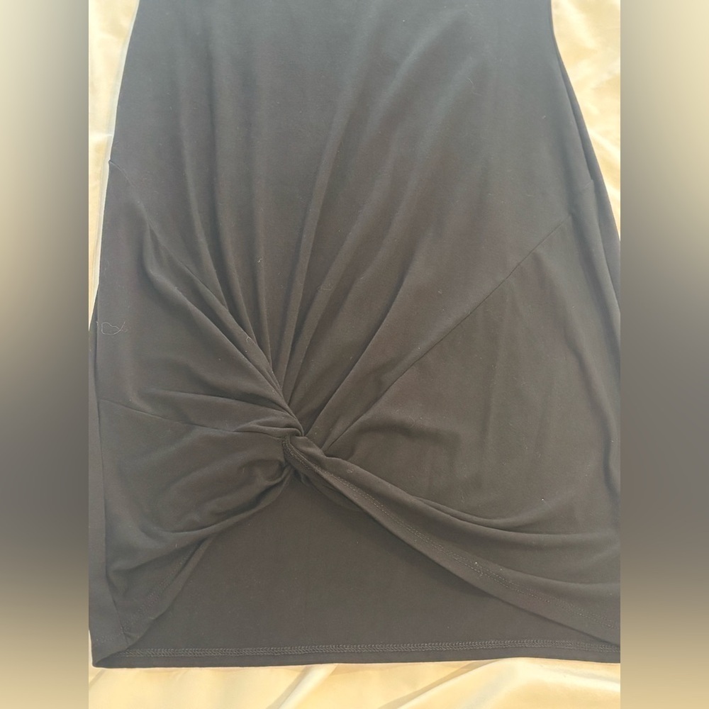 Lulu's Black Crew Neck Short Sleeve T Shirt Mini Dress - Picture 9 of 10